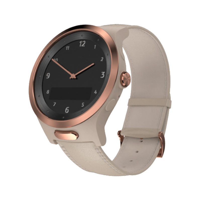 gps watch seniors cream rose gold
