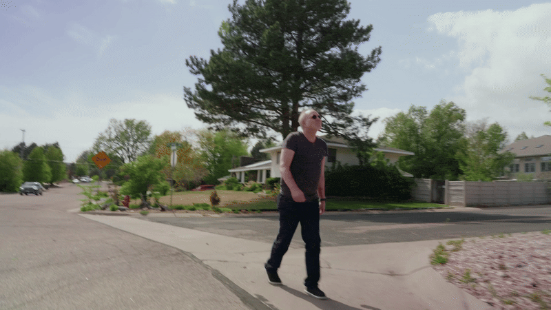 Man walking wearing Tranquil Watch