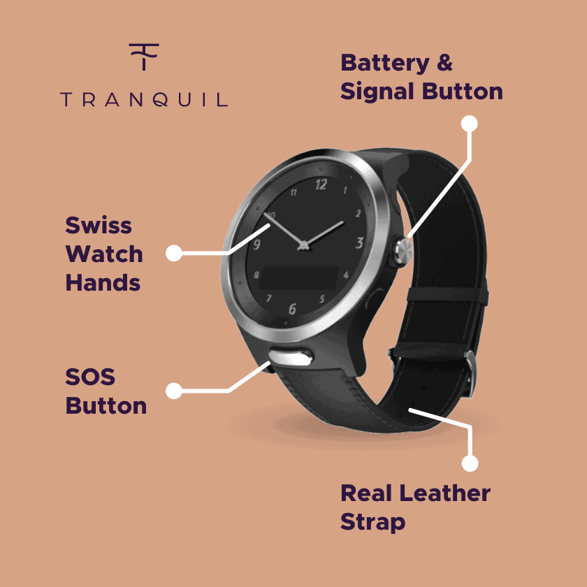 Stylish black smartwatch with various features.